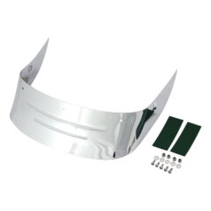 Fatboy rear fender tip, ribbed. Chrome - 07-17 FLSTF