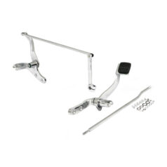 Dyna forward control assembly. Chrome - 91-17 Dyna med mittkontroller (exkl. 12-16 FLD Switchback; de flesta motorskydd; lageravgas på 08-17 FXDF, 09-10 FXDFSE, 10-17 FXDL)