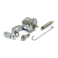 Mechanical brake light switch, rear. Chrome - 39-57 Big Twin