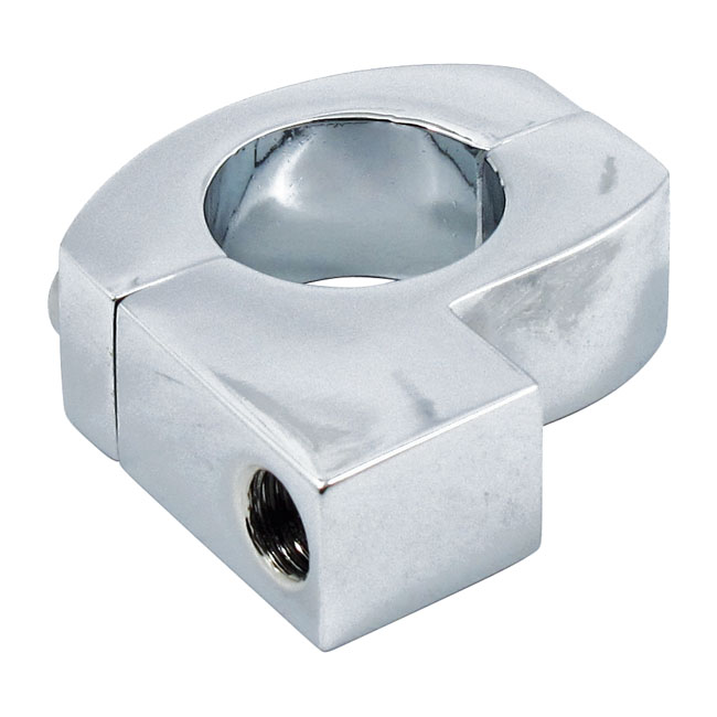 Metric mirror clamp M10 x 1.25 thread. Chrome - 1" styre