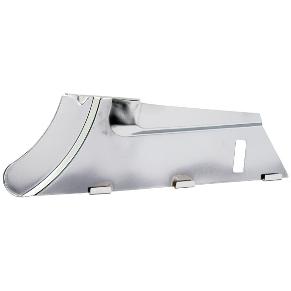 Lower rear belt guard. Chrome - 97-08 FLT/Touring med 70t. remskiva - Bild 2