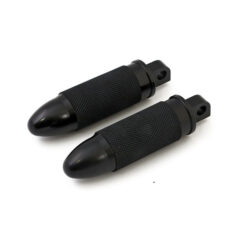 Bullet foot peg set. Black - Alla H-D med traditionellt hanfäste. (Exkl. ryttare/passagerare på: 18-24 Softails; 20-21 Livewire. Exkl. ryttare plats på: 15-20 XG; 10-22 XL1200X/XS; 11-20 XL1200C; 12-16 XL1200V)