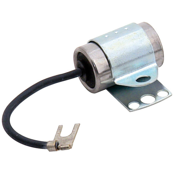 Ignition condenser - 49-99 Big Twin (exkl. Twin Cam); 54-03 K, KH, XL Sportster (Exkl. 58-69 XL Sportster med magnet) . Med punkttändning