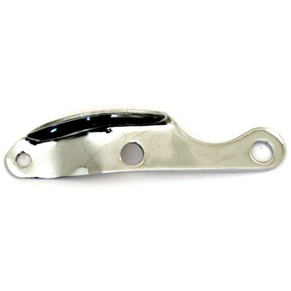 Jiffy spring plate. Chrome - 37-86 4-växlad Big Twin; 84-88 Softail