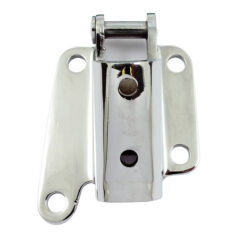 Jiffy mounting bracket. Chrome - 81-08 FLT/Touring