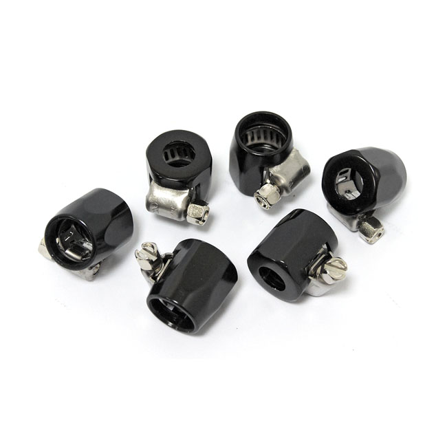 Econ-o-fit hose clamps. 1/4". Black
