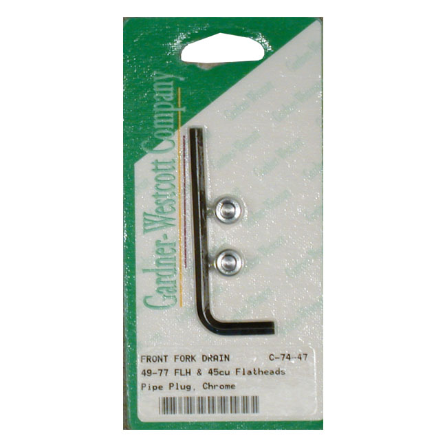 MCS, fork slider drain screws. Allen head - 73-13 XL Sportster (Exkl. XL883/1200N); 73-86 FX; 82-94 FXR; 91-05 Dyna (exkl. FXDWG)