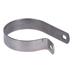 Muffler short P-clamp 3-1/4". Stainless - 58-77 FL; 71-E75 FX med OEM 2-1; Anpassade applikationer