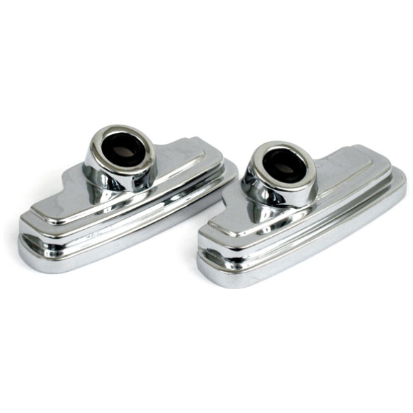 Evo spark plug & head bolt cover kit. Chrome - 86-99 Big Twin