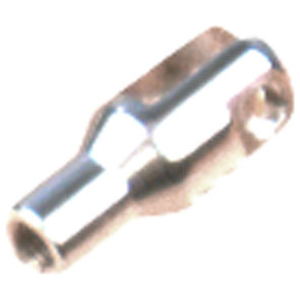 Clevis, front brake rod. Chrome - 36-57 Big Twin
