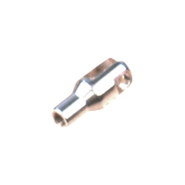 Clevis, front brake rod. Chrome - 36-57 Big Twin