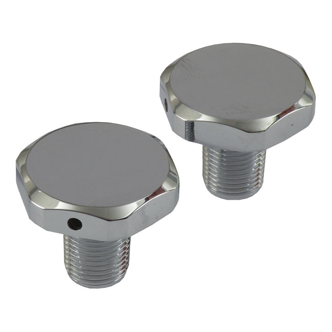 41mm fork tube cap bolts. Chrome - 49-E77 FL