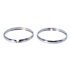 OEM style replacement trim ring set for 5-3/4" headlamp - 63-89 FX, FXR, XL Sportster
