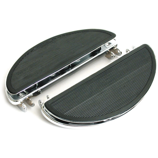 Oval early FL floorboards. With dampers. Chrome - 40-84 FL, FLH; 40-51 WL 750cc Flatheads