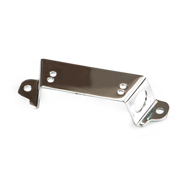FXR, FLT voltage regulator/rectifier bracket. Chrome - 80-98 FLT/Touring; 82-94 FXR