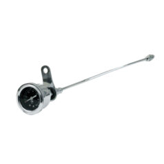 Oil pressure gauge kit rocker box, 0-60 PSI. Chrome - 84-99 Big Twin (exkl. Twin Cam)