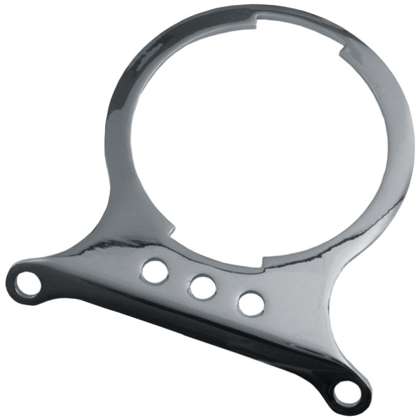 Mounting bracket, speedometer. Chrome - 82-85 FX, XL Sportster. Med ett instrument
