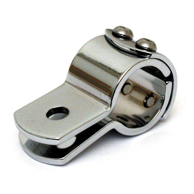 3-piece clamp 1-1/8". Chrome steel - Runda rör