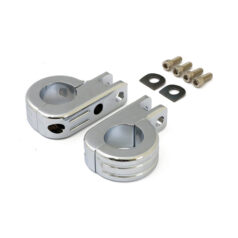 Engine guard foot peg mount kit. 1-1/2" (38mm)tubing. Chrome