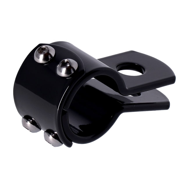 3-piece clamp 1-1/8". Black steel - Runda rör