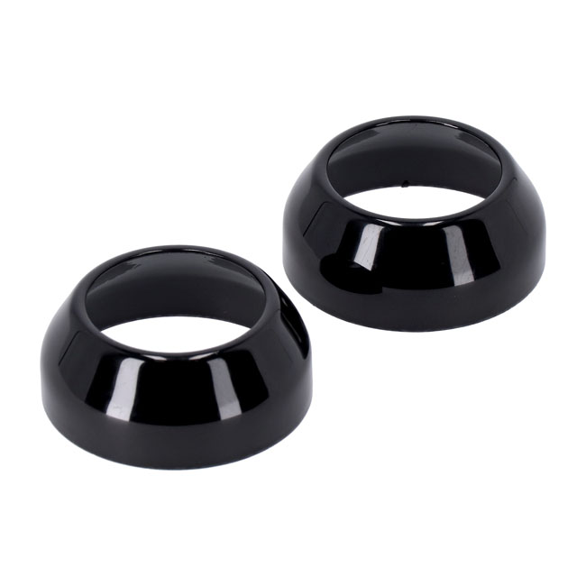 Fork boot cover, black - 87-94  FXR; 91-05  Dyna (exkl. FXDWG); 88-20  XL Sportster (exkl. 97-03 XL1200S; 16-21 XL1200X; 16-20 XL1200CX; 07-12 XL1200N; 09-21 883N; 18-21 XL1200NS)