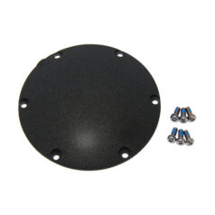 Derby cover, OEM style Domed. Black wrinkle - 04-22 XL Sportster; 08-12 XR1200