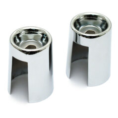 Shock stud cover kit. Chrome - 65-74 XL Sportster; L70-84 FL; 71-86 FX, FXWG