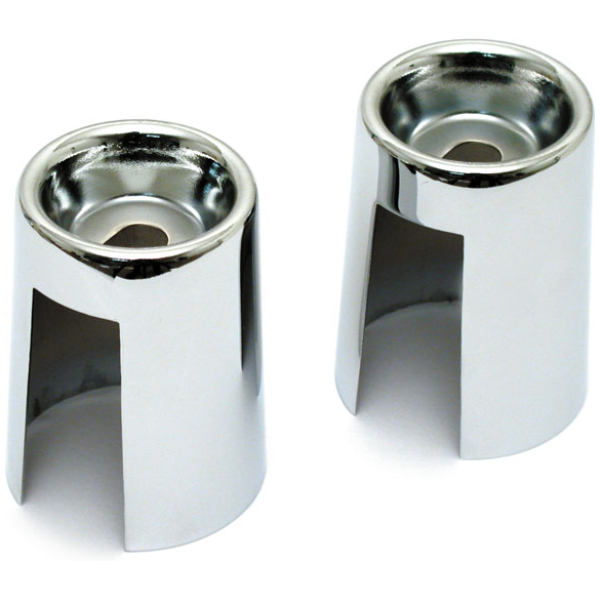Shock stud cover kit. Chrome - 65-74 XL Sportster; L70-84 FL; 71-86 FX, FXWG