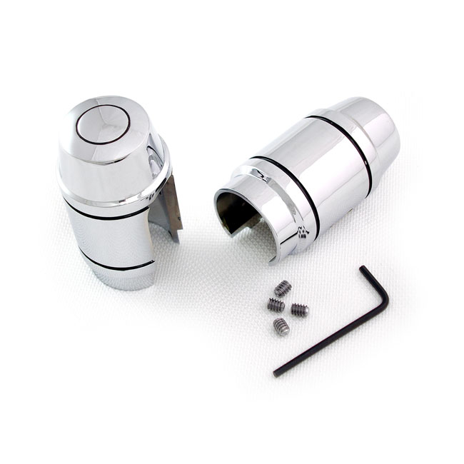 Shock stud cover kit. Chrome - 91-99 Dyna