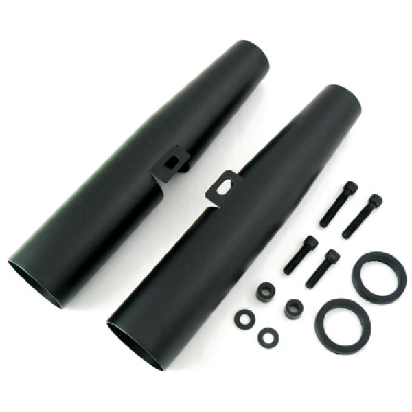 MCS, fork shrouds for 39mm forks. Black - 88-03 XL Sportster