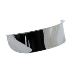 Smooth headlamp visor. 5-3/4". Chrome - alla H-D med 5-3/4" pannlampa (exkl. 18-up Softail, Springers, XL883C, 1200C/V/NS) och Bates stil pannlampor