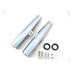MCS, fork shrouds for 39mm forks. Zinc - 04-15 XL Sportster (exkl. XL1200X/XS Forty Eight; 07-12 XL1200N Nightster)
