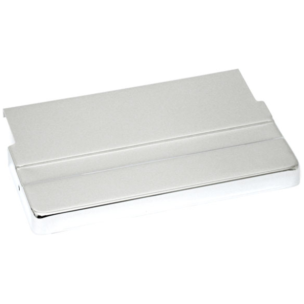 Battery top cover. Chrome - 65-84 FL