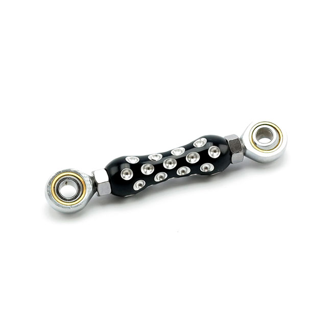 Shifter rod 'Drilled'. Black - 06-17 Dyna (exkl. FXDWG, FLD)