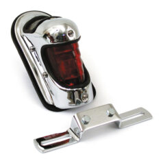 Beehive taillight. Chrome - 39-46 H-D & anpassade applikationer
