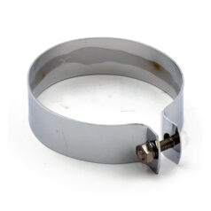 Strap, generator brush cover. Chrome - 66-69 Big Twin; XL Sportster 57-81