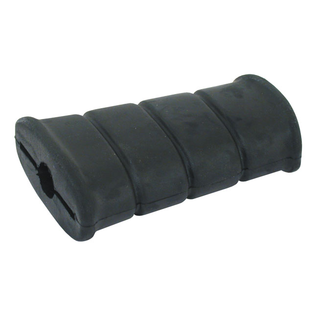 Repl. rubber for flat kick pedal. Black - L29-67 FL; 52-56 K, KH; 57-67 K, XLH; Andra i anpassade applikationer