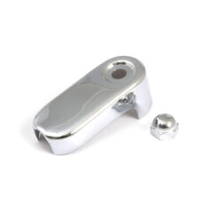 Clutch arm cover. 'Nostalgic'. Chrome - 36-86 4-växlad Big Twin