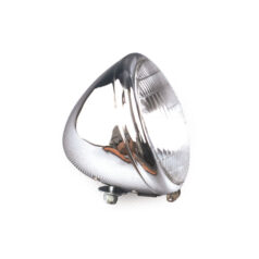 6-1/2" Springer headlamp assembly. 6V. Chrome - 36-54 H-D med Springer gafflar.