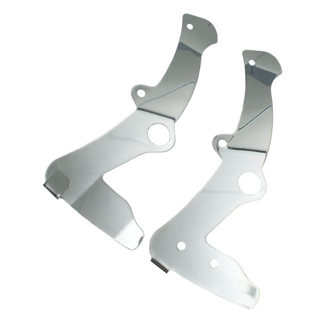 Softail, rear frame cover set. Chrome - 86-99 Softail