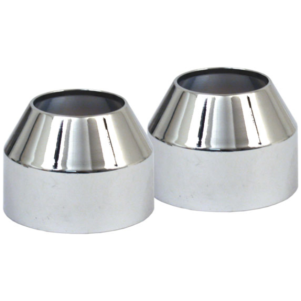 Fork boot cover, chrome - 91-07 FXST (exkl. FXSTD/C); 93-05 FXDWG
