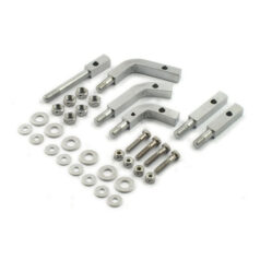 Floorboard mount bracket kit. Chrome - 41-64 FL med primärstål