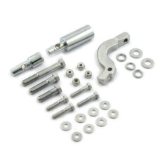 Floorboard mount bracket kit. Chrome - 65-84 4-växlad FL, FX med aluminium primär