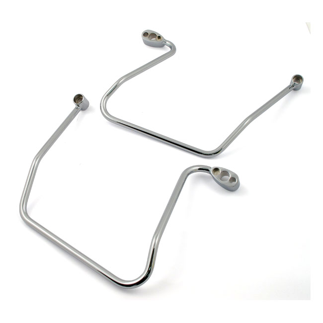 Saddlebag support kit. Chrome - 06-17 Dyna (Exkl. 12-16 FLD)