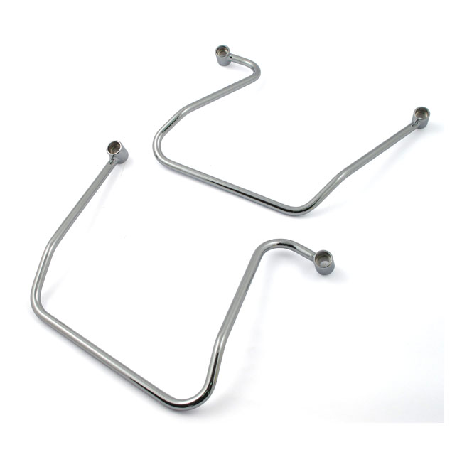 Saddlebag support kit. Chrome - 06-08 FXDWG
