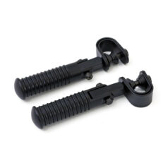 O-ring foot peg set. Clamp-on. Chrome - Universal