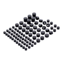 Smoothtopps, push-on cover set (83pc). Black - 99-06 FLT/Touring