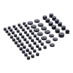 Smoothtopps, push-on cover set (77pc). Black - 04-22 XL Sportster (exkl. XR1200)