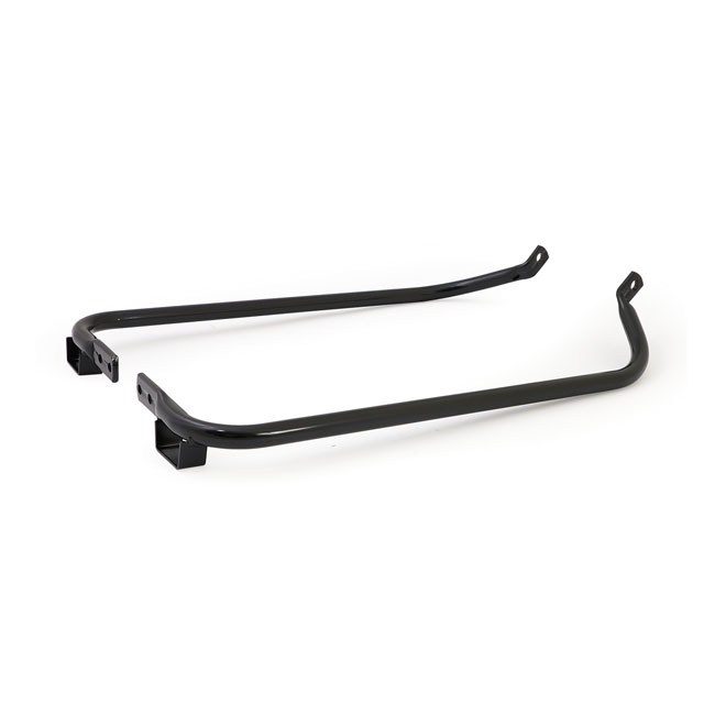 Saddlebag support bracket set. Black - 04-08 FLTR, FLHRS; 06-08 FLHX