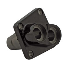 53-84 tappet block, rear. Black - 53-65 Panhead; 66-84 Shovelhead (exkl. L1982 Spade med speciella oljeledningar)